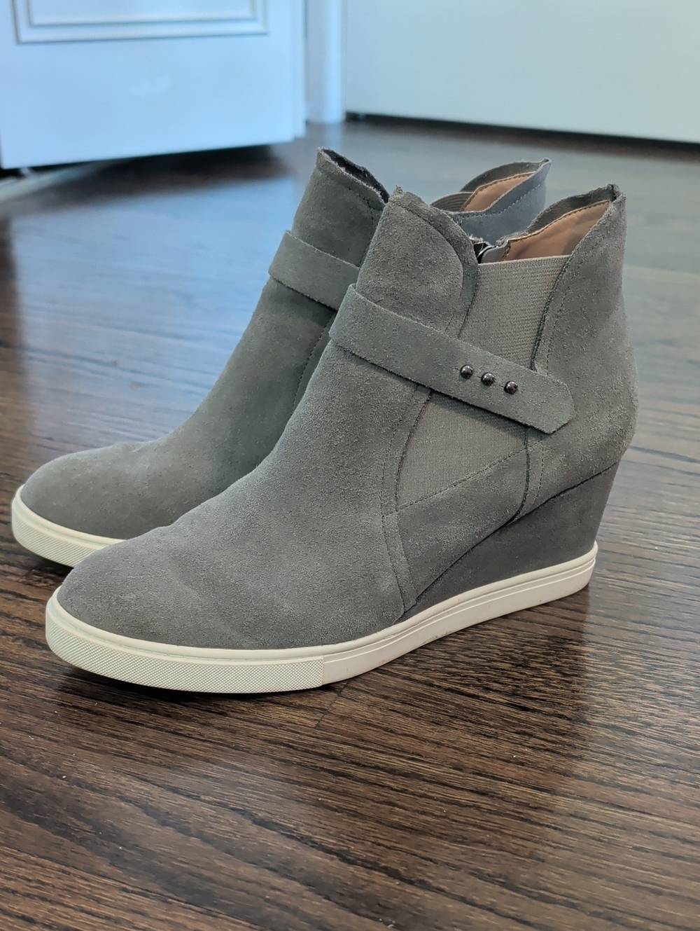 Paolo Freshton Wedge High Top Suede Top Sneaker